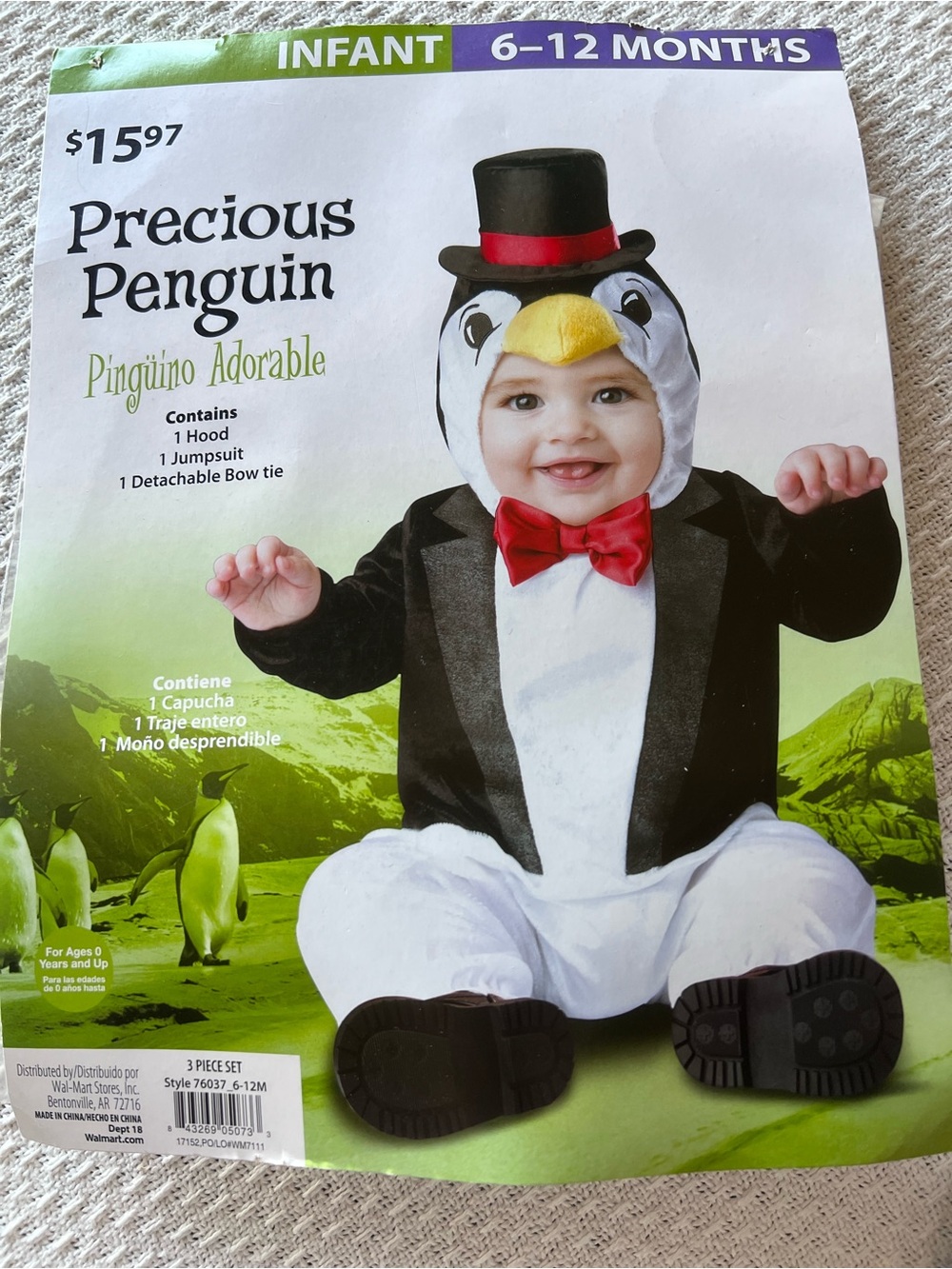 Precious Penguin Infant Costume - 6-12 mos